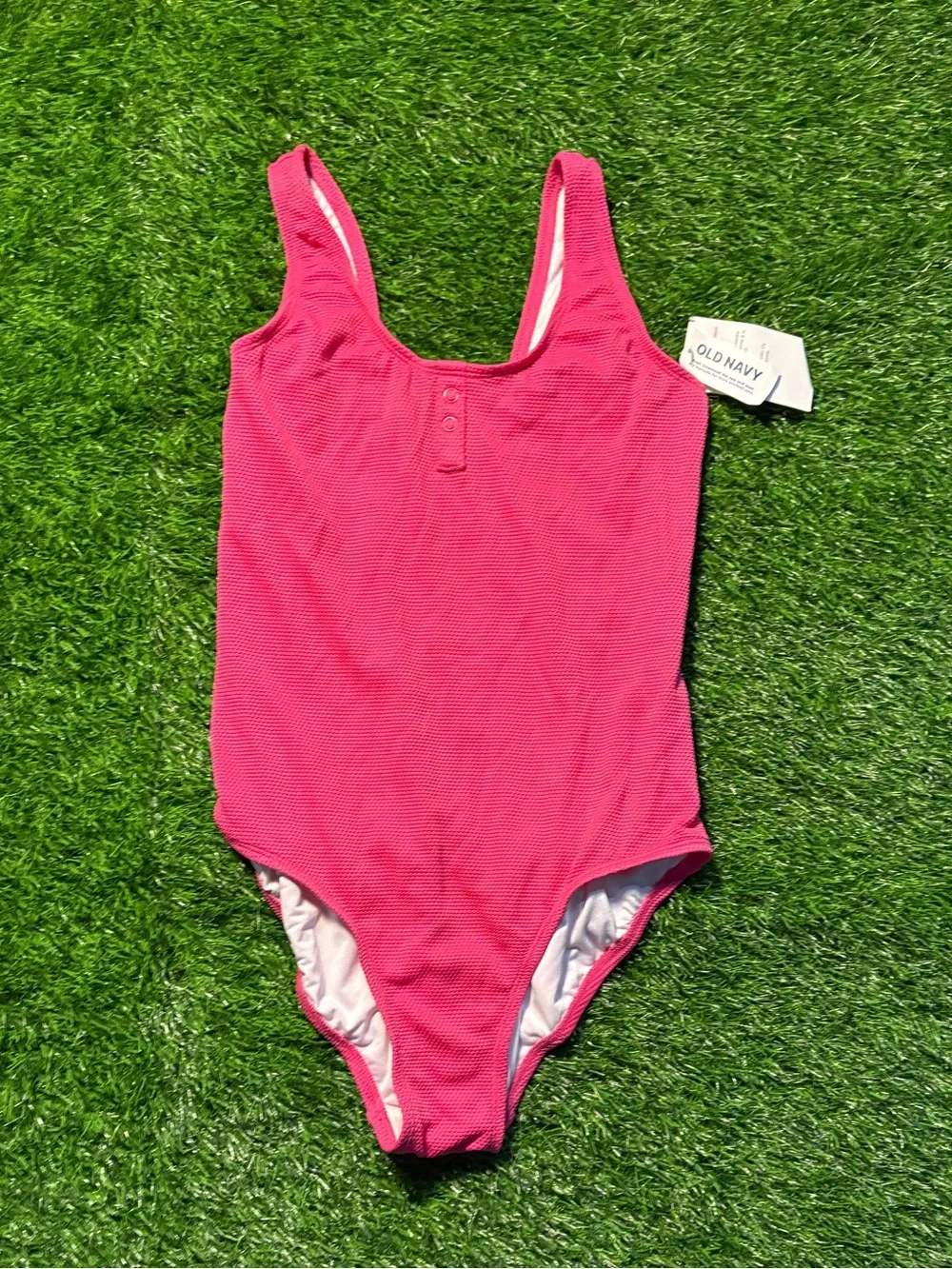 Old Navy Bright Pink Girls' One-Piece Swimsuit